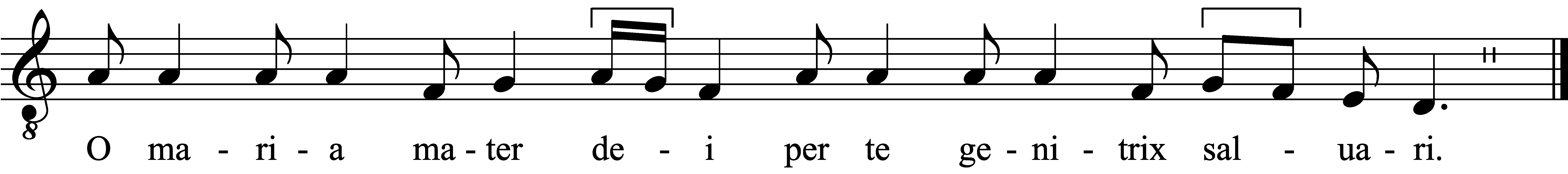 Refrain musical notation